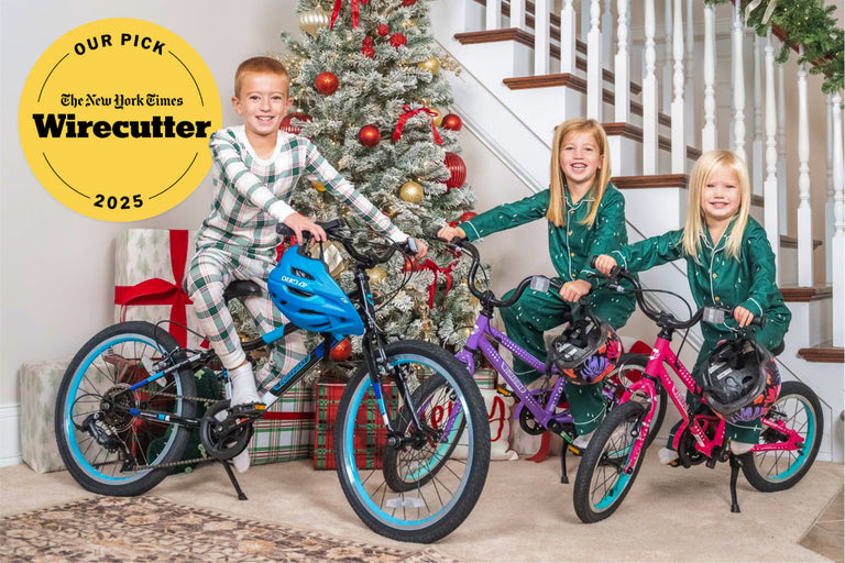 7 kids with their Guardian Bikes