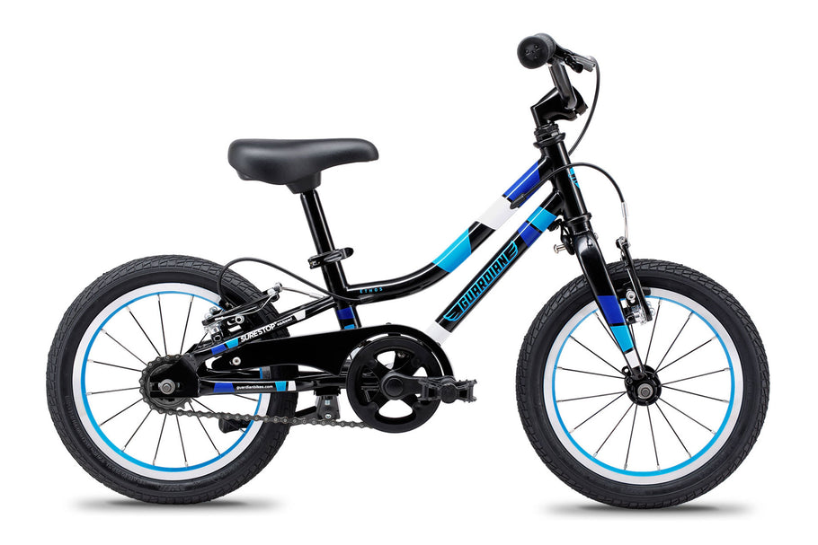 A black and blue bike