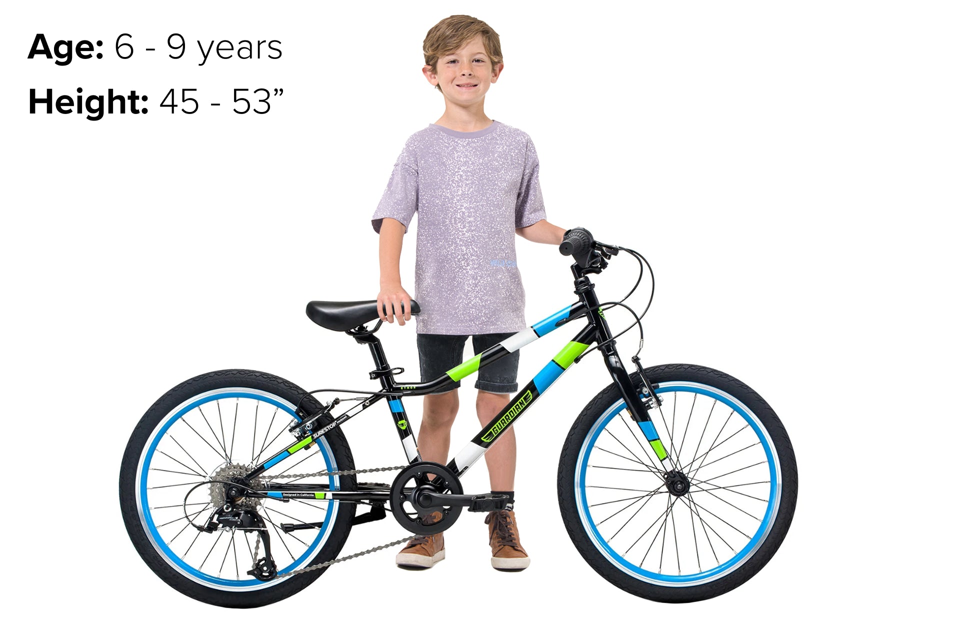 20 Inch Large Kids Bikes w/ AwardWinning SureStop Guardian Bikes®