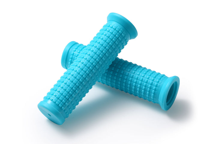 turquoise bike grips