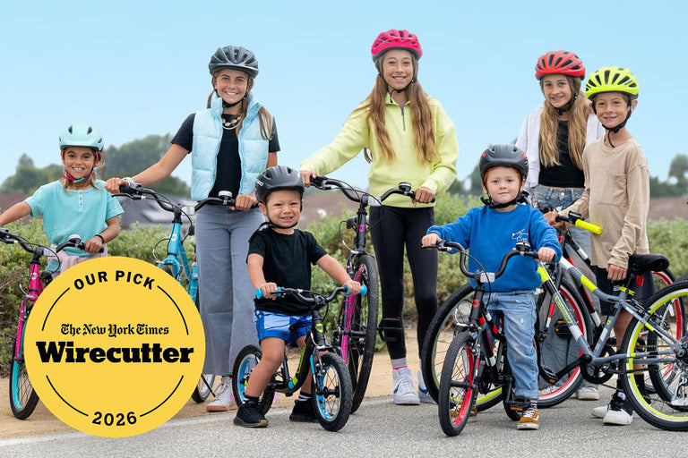 7 kids with their Guardian Bikes